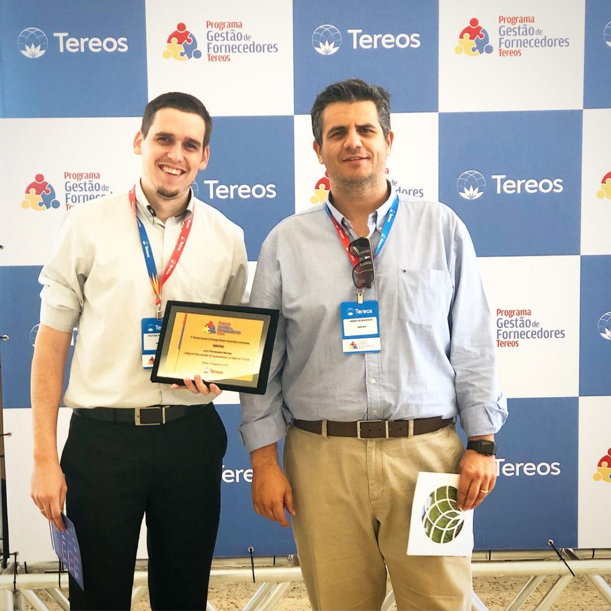 Inntag recebe prêmio do programa de gestão de fornecedores do grupo Tereos