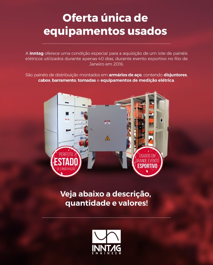 Oferta única de equipamentos usados